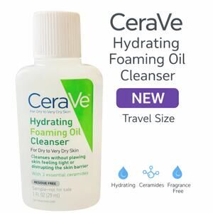 NEW CeraVe Hydrating Foaming Oil Cleanser Travel Size
